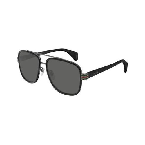 Kính Mát Gucci Grey Rectangular Men's Sunglasses GG0448S 001 58
